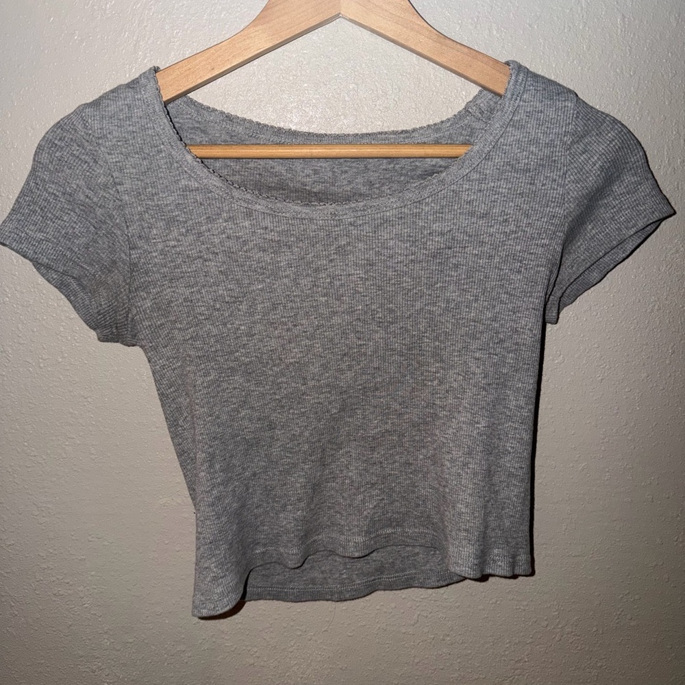 brandy grey crop top